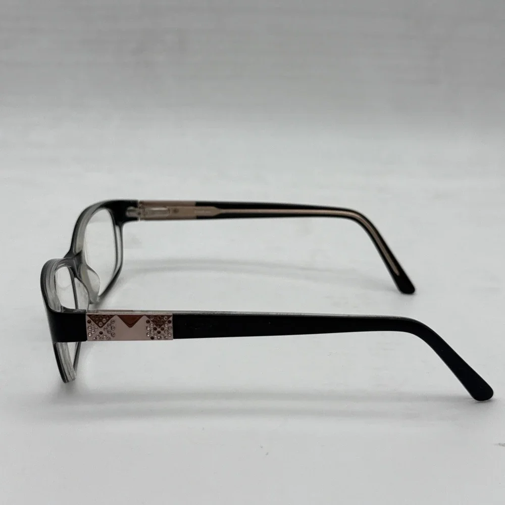 BEBE LADY VEGAS BB 5082 001 JET BLACK GOLD AUTHENTIC FRAMES EYEGLASSES 52-16